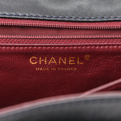 Chanel Patent Quilted Accordion Reissue 2.55 Flap Navy 6 of 13