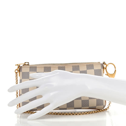 Louis Vuitton Damier Azur Pochette Milla MM 2 of 8