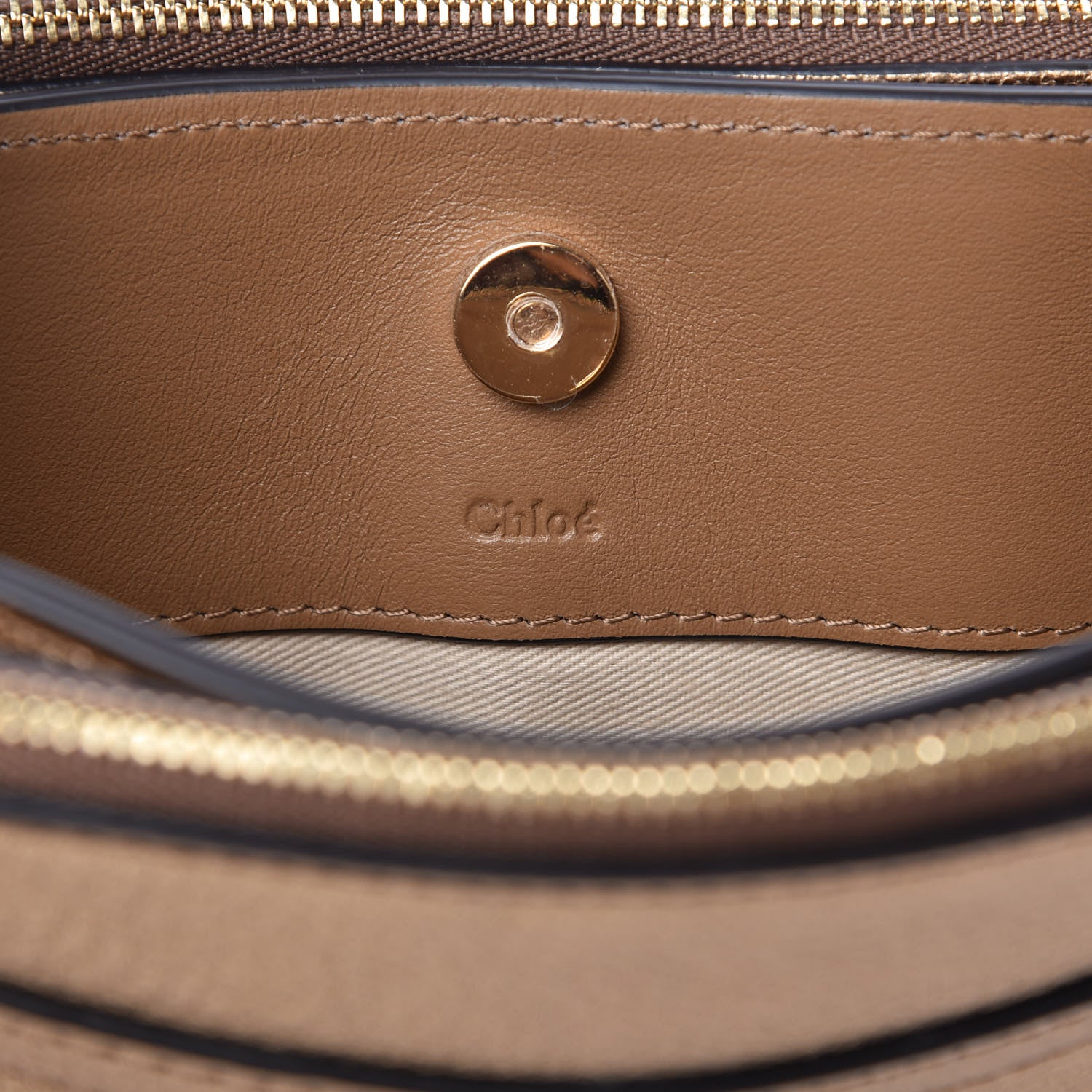 Chloe Metallic Calfskin Small Roy Bag Gold 8 of 10