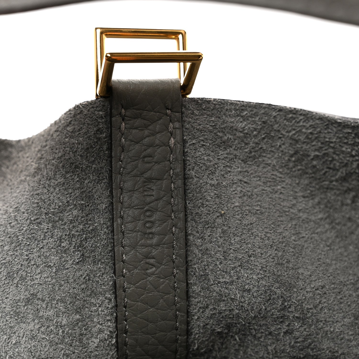 Hermes Taurillon Clemence Picotin Lock 18 PM Gris Meyer 1881425