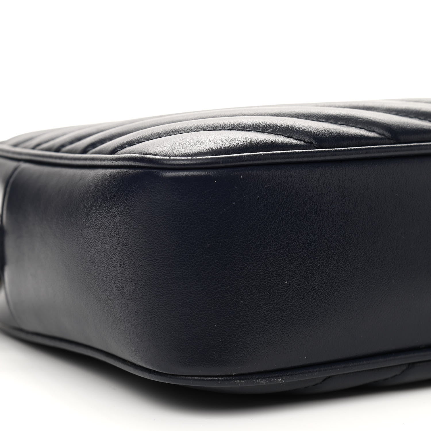 Saint Laurent Calfskin Matelasse Monogram Lou Camera Bag Navy 9 of 10