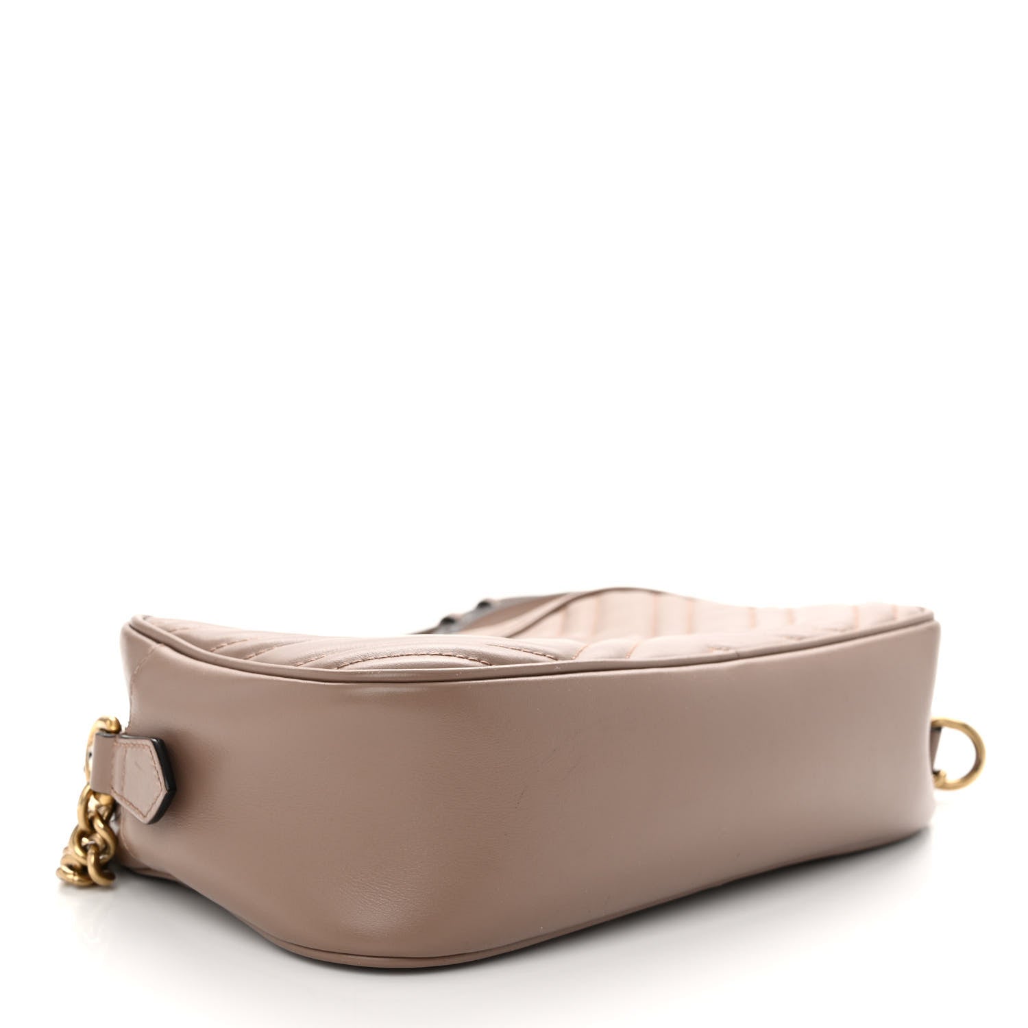 Gucci Calfskin Matelasse Small GG Marmont Chain Shoulder Bag Porcelain Rose 4 of 12