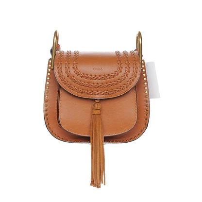 Chloe Calfskin Braided Small Hudson Shoulder Bag Caramel 1 of 7
