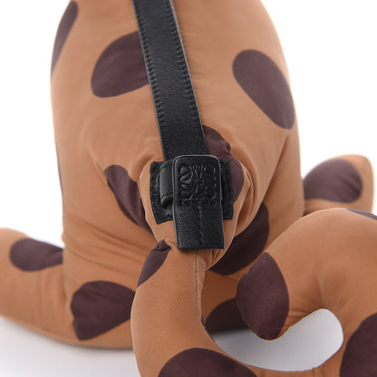 Loewe Nylon Polka Dot Print Cat Clutch Brown 9 of 9