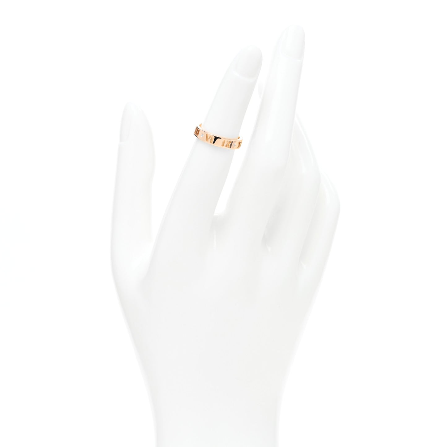 18K Yellow Gold Diamond Atlas Pierced Ring 47 4