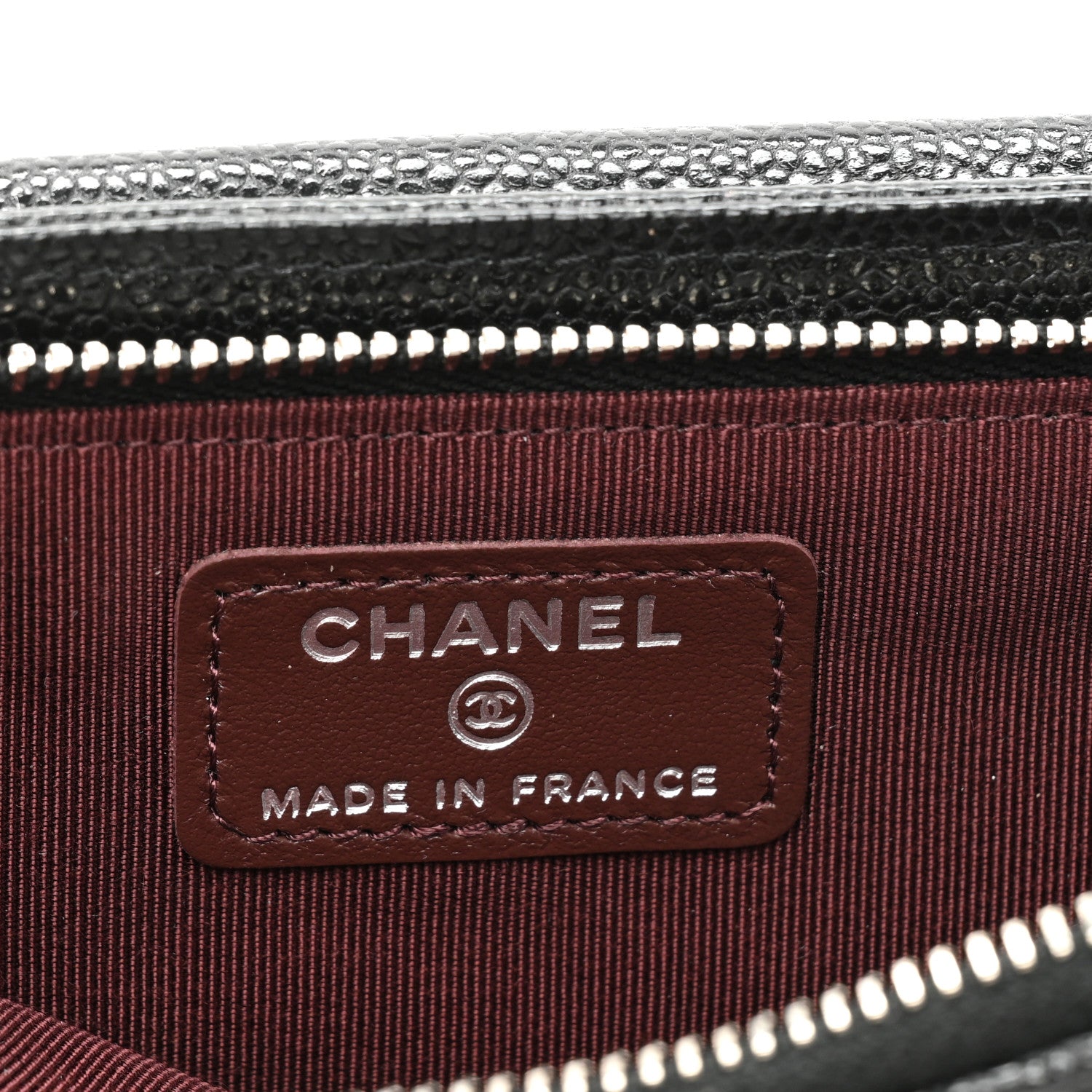 Chanel Caviar Quilted Zip Phone Case Black 8 of 11