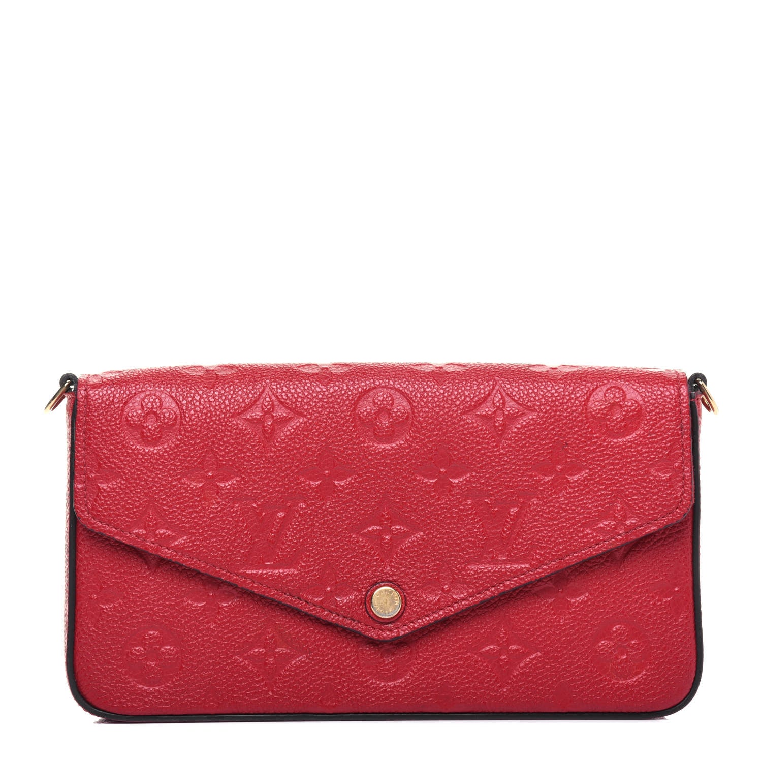 Louis Vuitton Empreinte Pochette Felicie Chain Wallet Scarlet 1 of 19