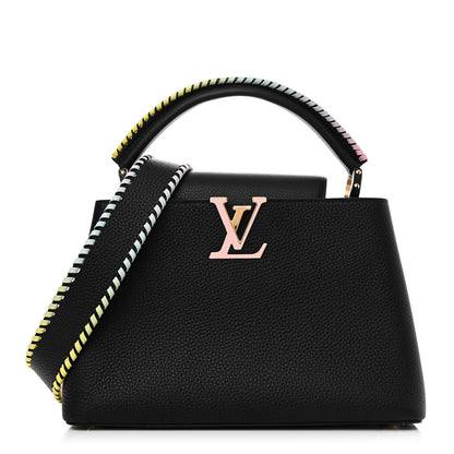 Louis Vuitton Taurillon Capucines PM Rainbow Black 1 of 12