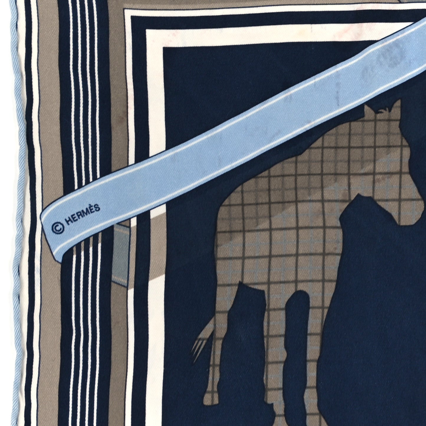 Silk Cotton Clan Equestre Scarf 70