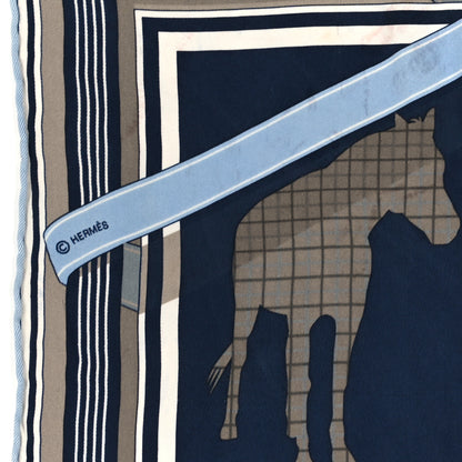 Hermes Silk Cotton Clan Equestre Scarf 70 3 of 3