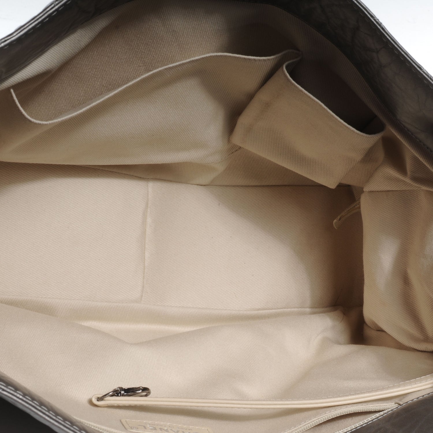 Chanel Aged Calfskin Reissue 2.55 Tote Silver 8 of 8