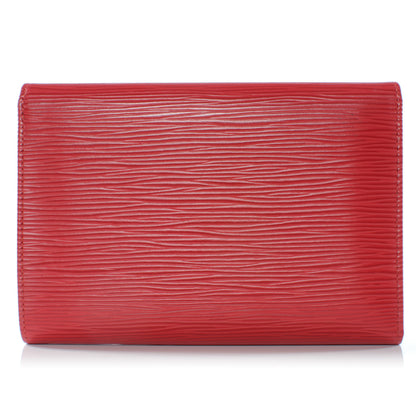 Louis Vuitton Epi Porte Tresor Etui Papiers Wallet Castillan Red 3 of 8