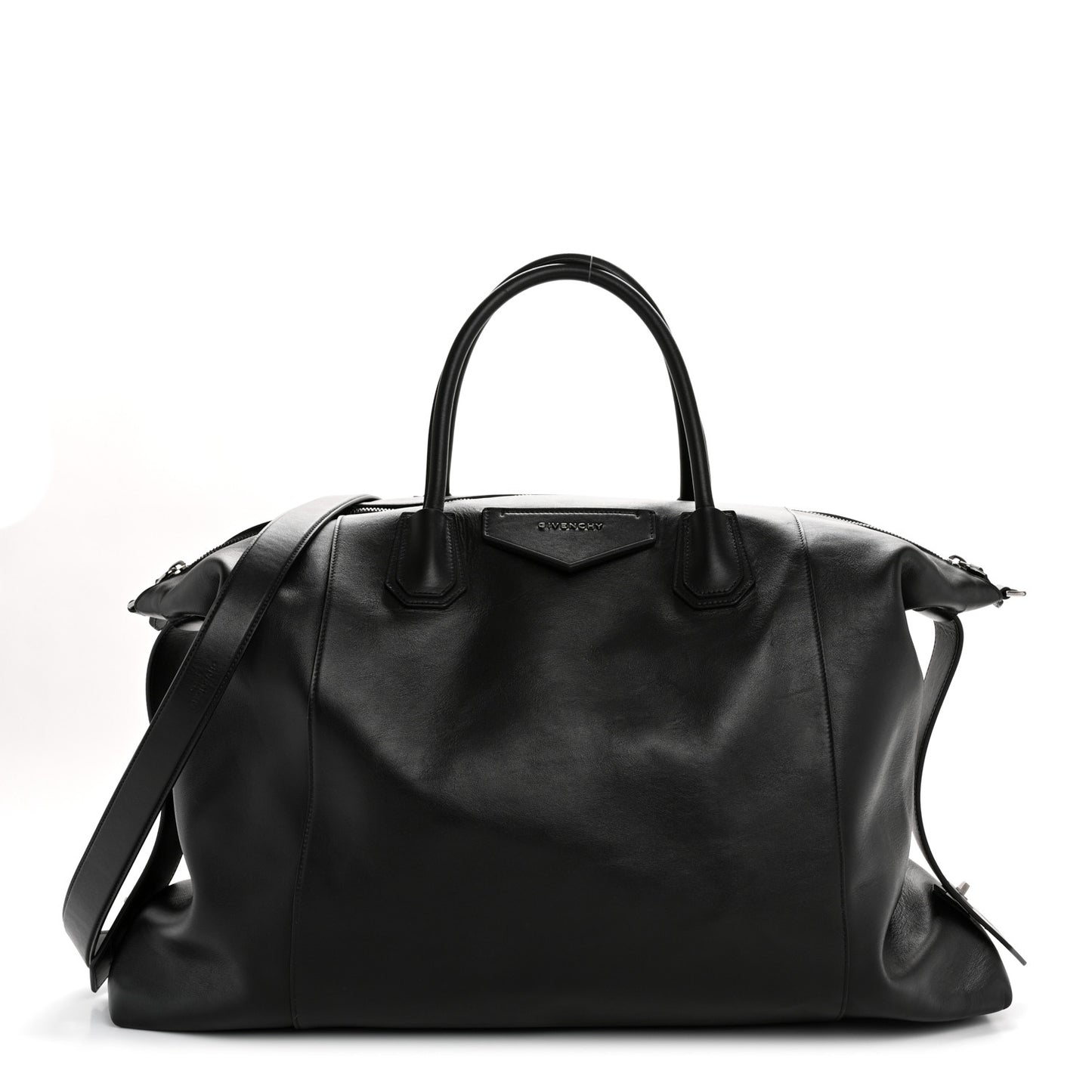 Smooth Calfskin Large Soft Antigona Black