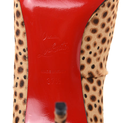 Christian Louboutin Pony Hair Jungle Leopard Print FIfi 85 Pumps 37.5 Sahara 7 of 10