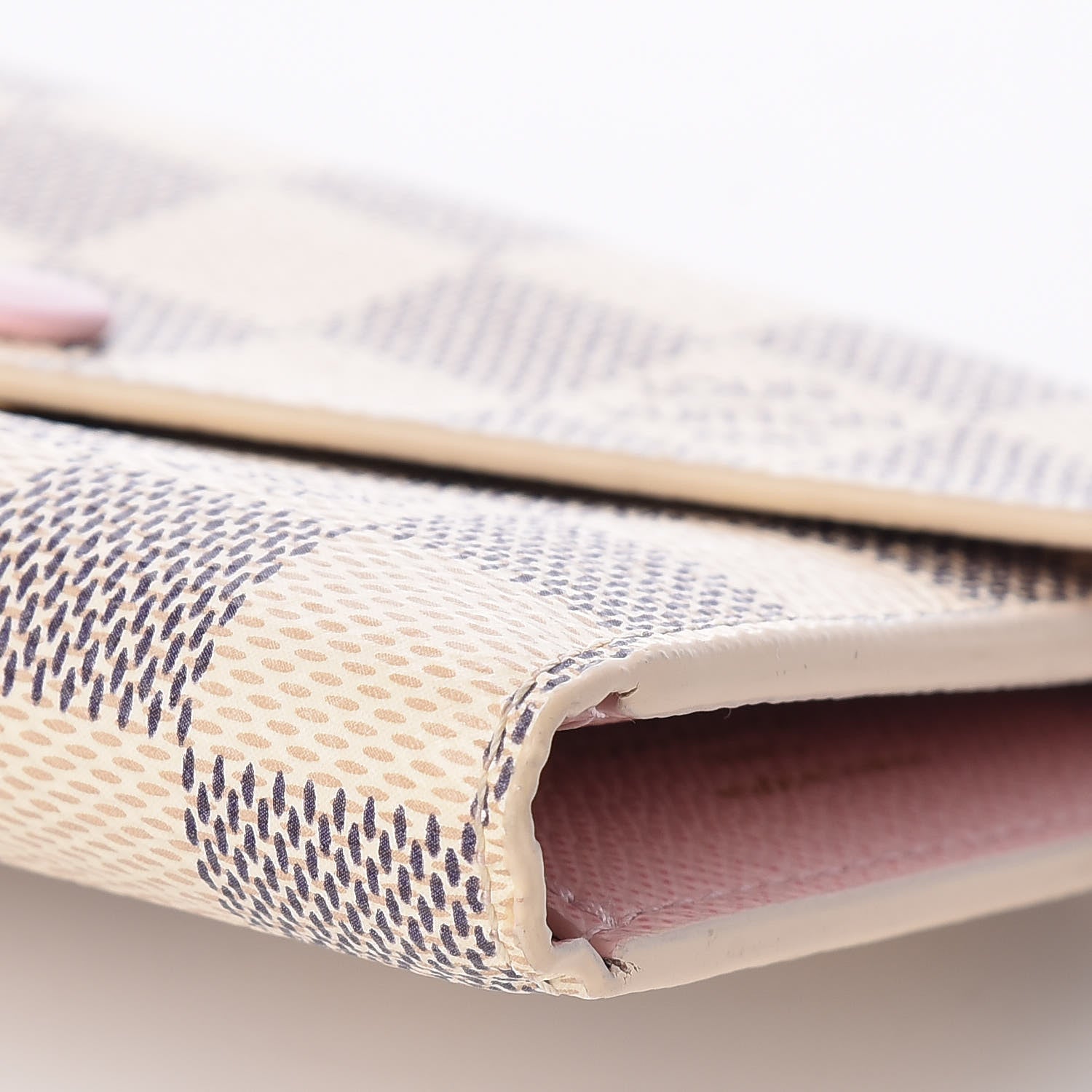 Louis Vuitton Damier Azur Victorine Wallet Rose Ballerine 9 of 9