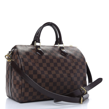 Louis Vuitton Damier Ebene Speedy Bandouliere 30 3 of 10