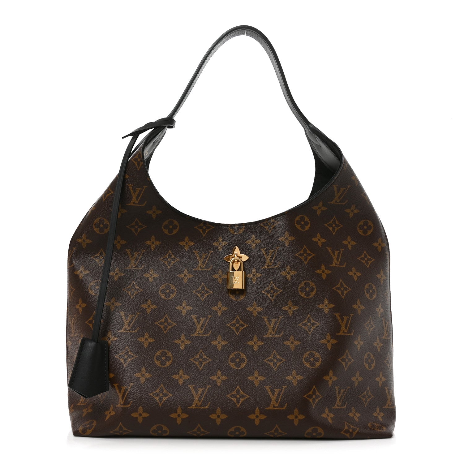 Louis Vuitton Monogram Flower Hobo Black 1 of 9