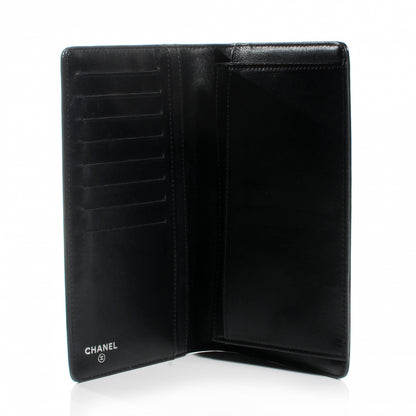 Chanel Patent Calfskin Lucky Symbols Yen Wallet Black 9 of 10