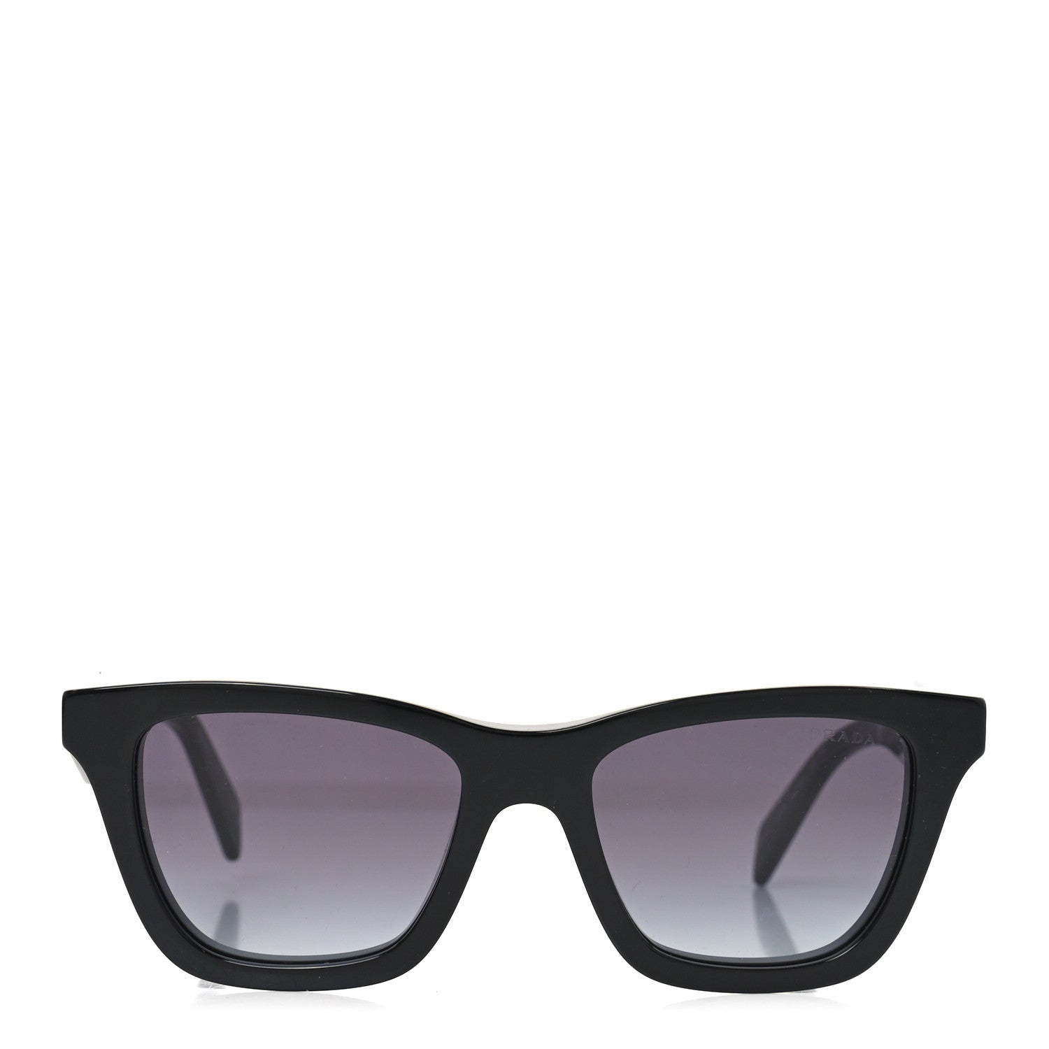 Prada Acetate Square Sunglasses SPR C07 Black 2 of 7