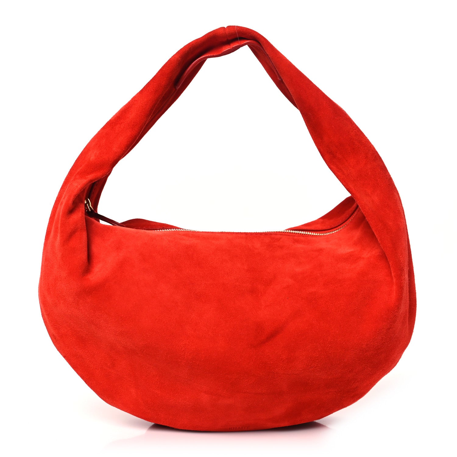 Khaite Suede Calfskin Medium Olivia Hobo Scarlet 1 of 10
