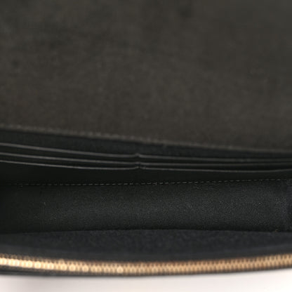 Fendi Vitello Liberty Lucido Metal Monster Eyes Tube Wallet on Chain Black 5 of 11