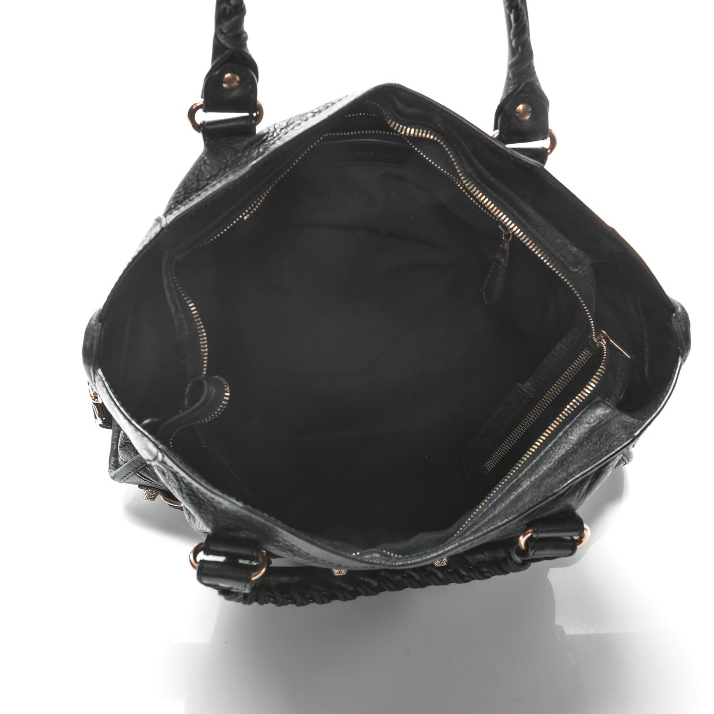 Agneau Giant 12 Rose Gold Hardware City Black