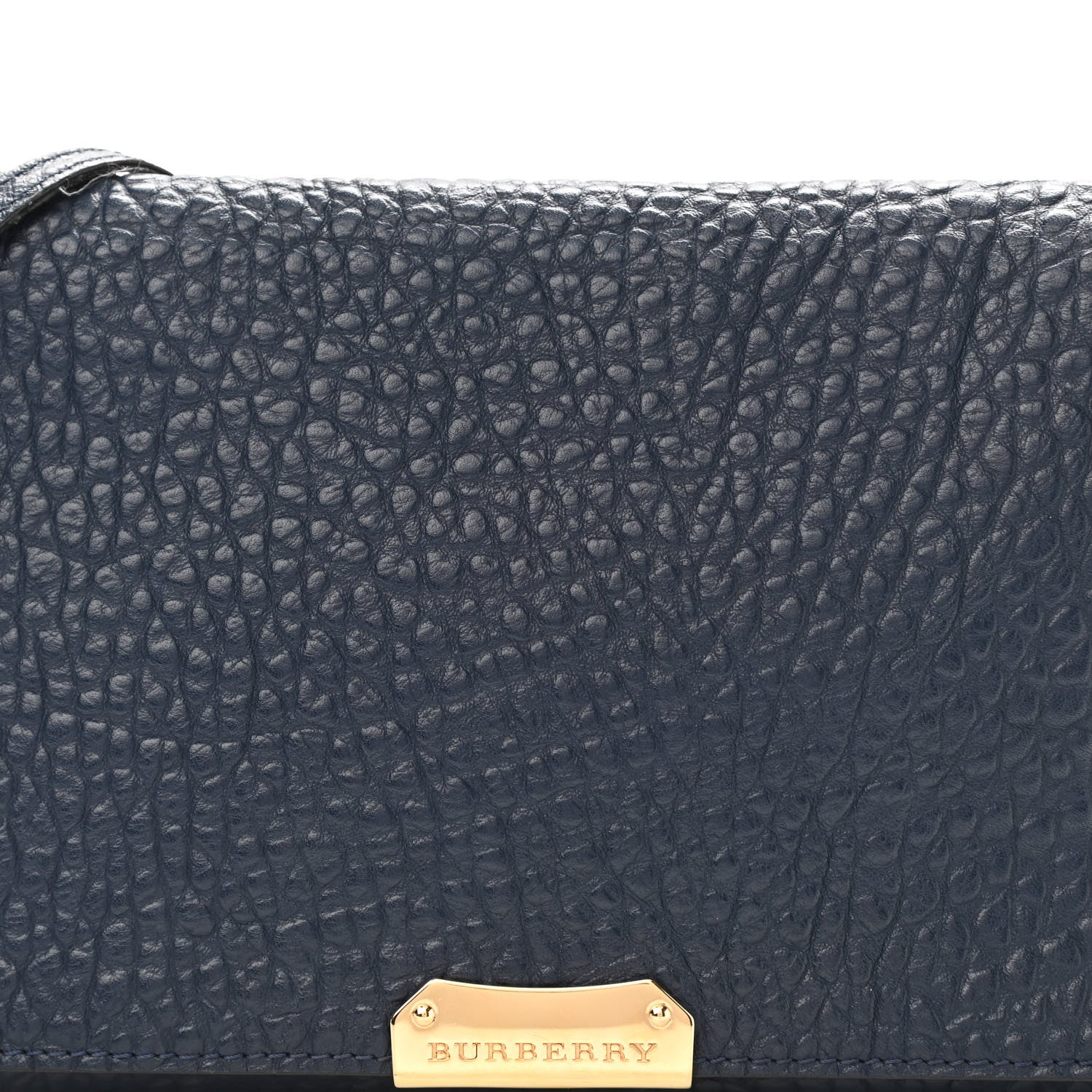 Burberry Signature Grain Medium Mildenhall Crossbody Bag Blue Carbon 10 of 16