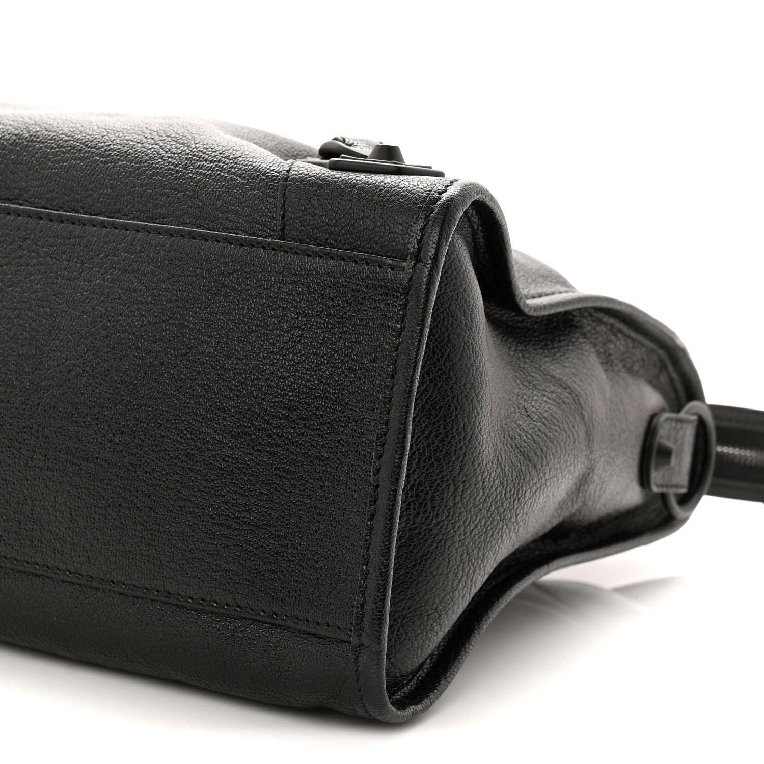 Balenciaga Shiny Grained Goatskin Black Metallic Edge City Black 11 of 11