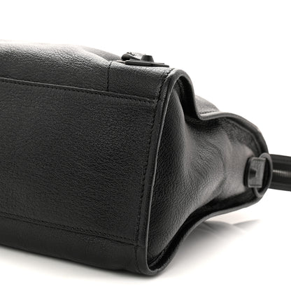 Balenciaga Shiny Grained Goatskin Black Metallic Edge City Black 11 of 11