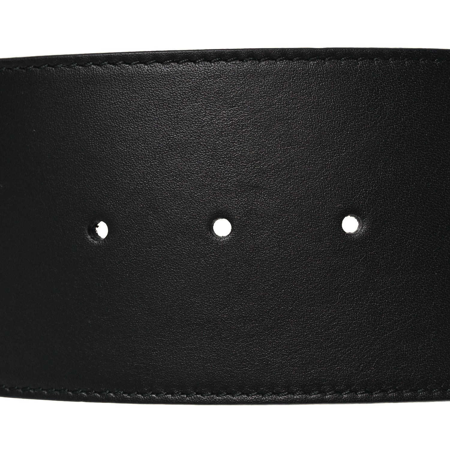 Gucci Moon Calfskin Pearl Double G 70mm Belt 90 36 Black Cream 3 of 6