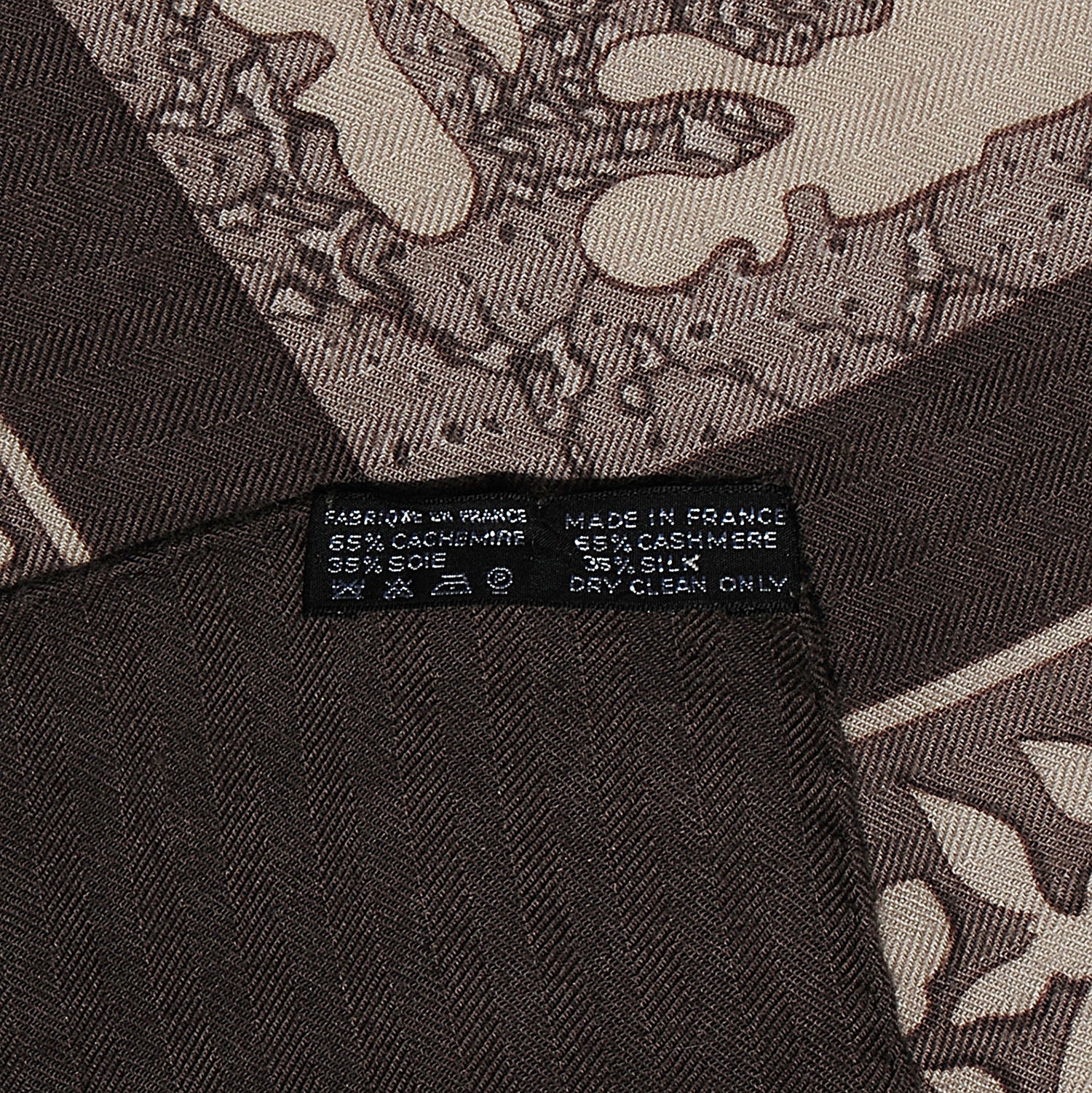 Hermes Cashmere Silk Early America Shawl 140 4 of 6