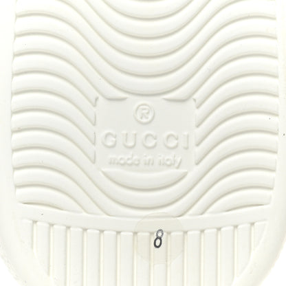 Gucci Calfskin Interlocking G Perforated Mens Ace Sneakers 8 White Grey Sky 7 of 10