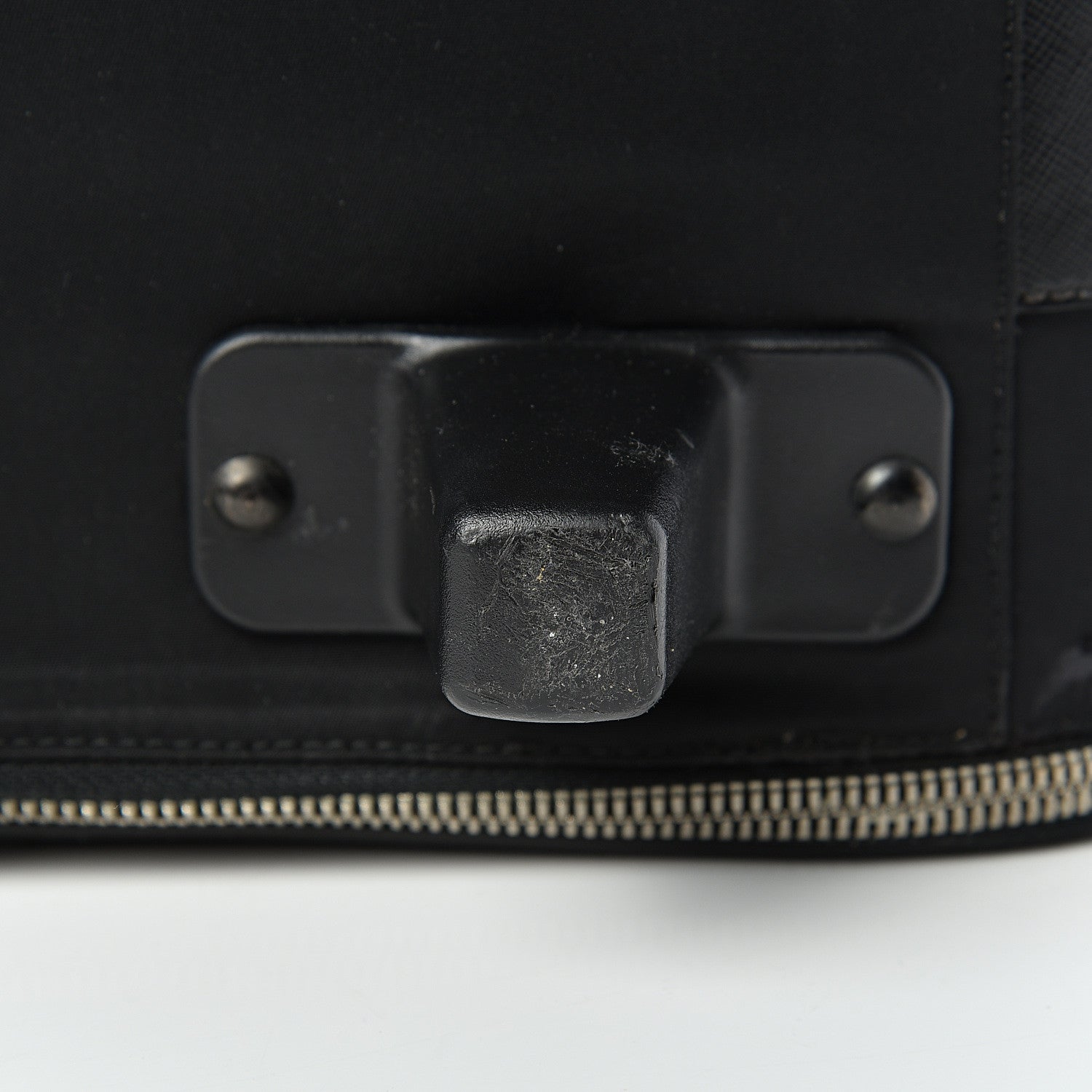 Prada Tessuto Nylon Saffiano Trolley Luggage Black 14 of 32