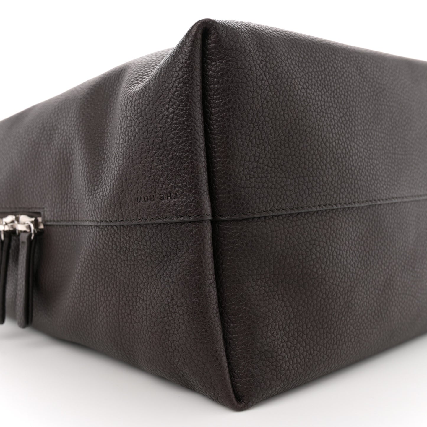 Grained Saddle Calfskin Henri Bag Brunette