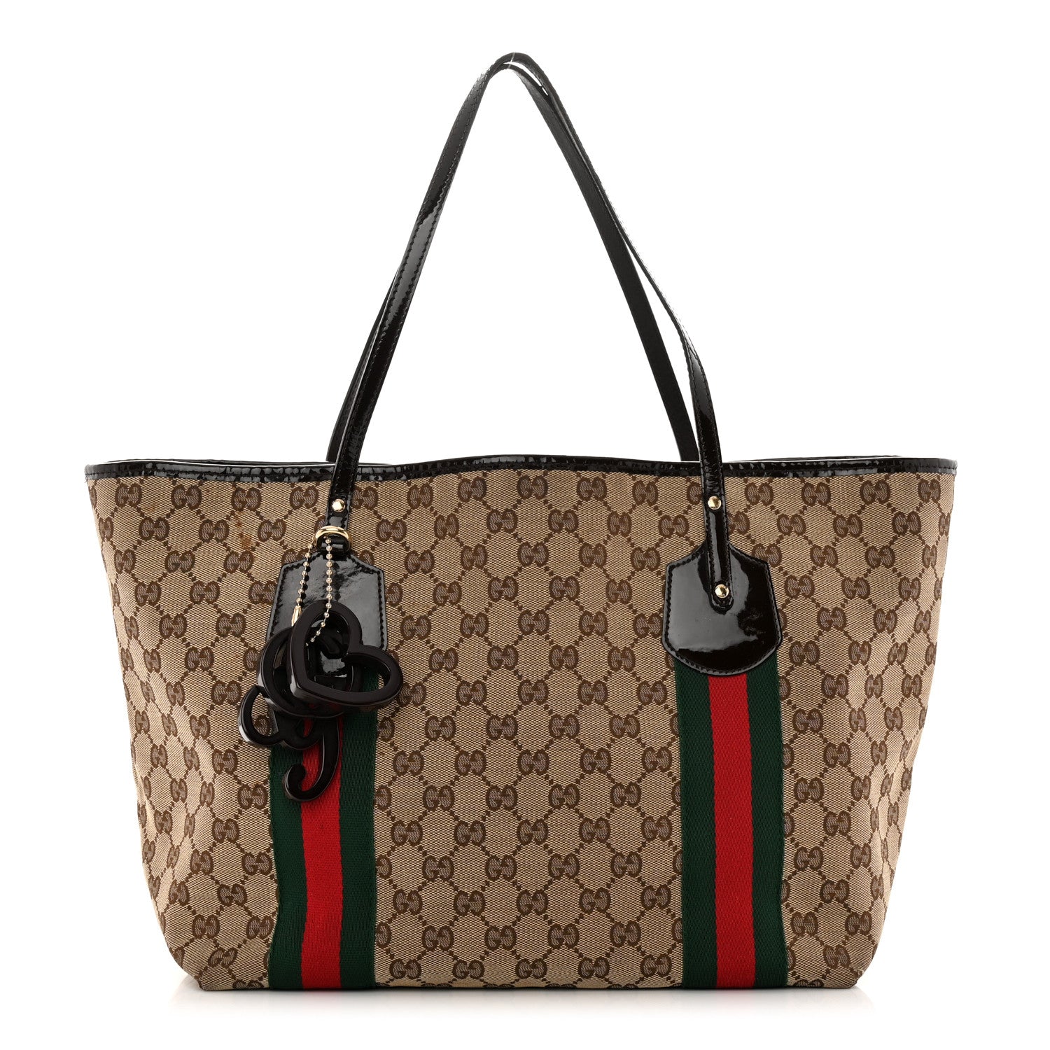 Gucci Monogram Web Large Jolie Tote Brown 1 of 13