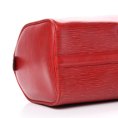Louis Vuitton Epi Speedy 25 Castillan Red 6 of 16