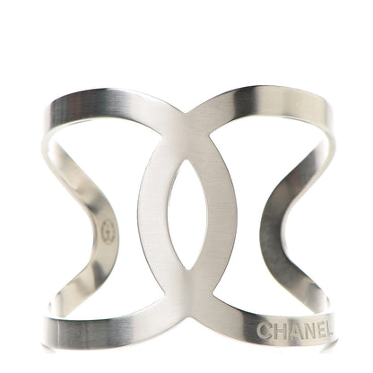 Chanel Metal CC Cuff Silver 1 of 6