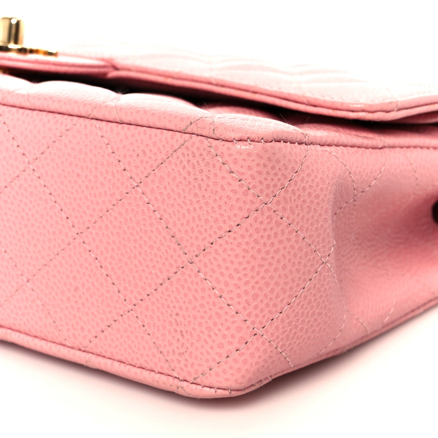 Chanel Caviar Quilted Medium Double Flap Pink 11 of 12