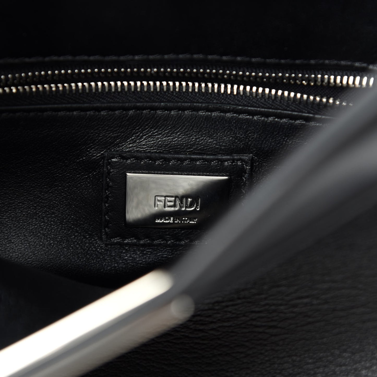 Nappa Lace Up Mini Peekaboo Iconic Satchel Black