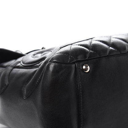 Chanel Calfskin Quilted Large Cambon Flap Black 9 of 12