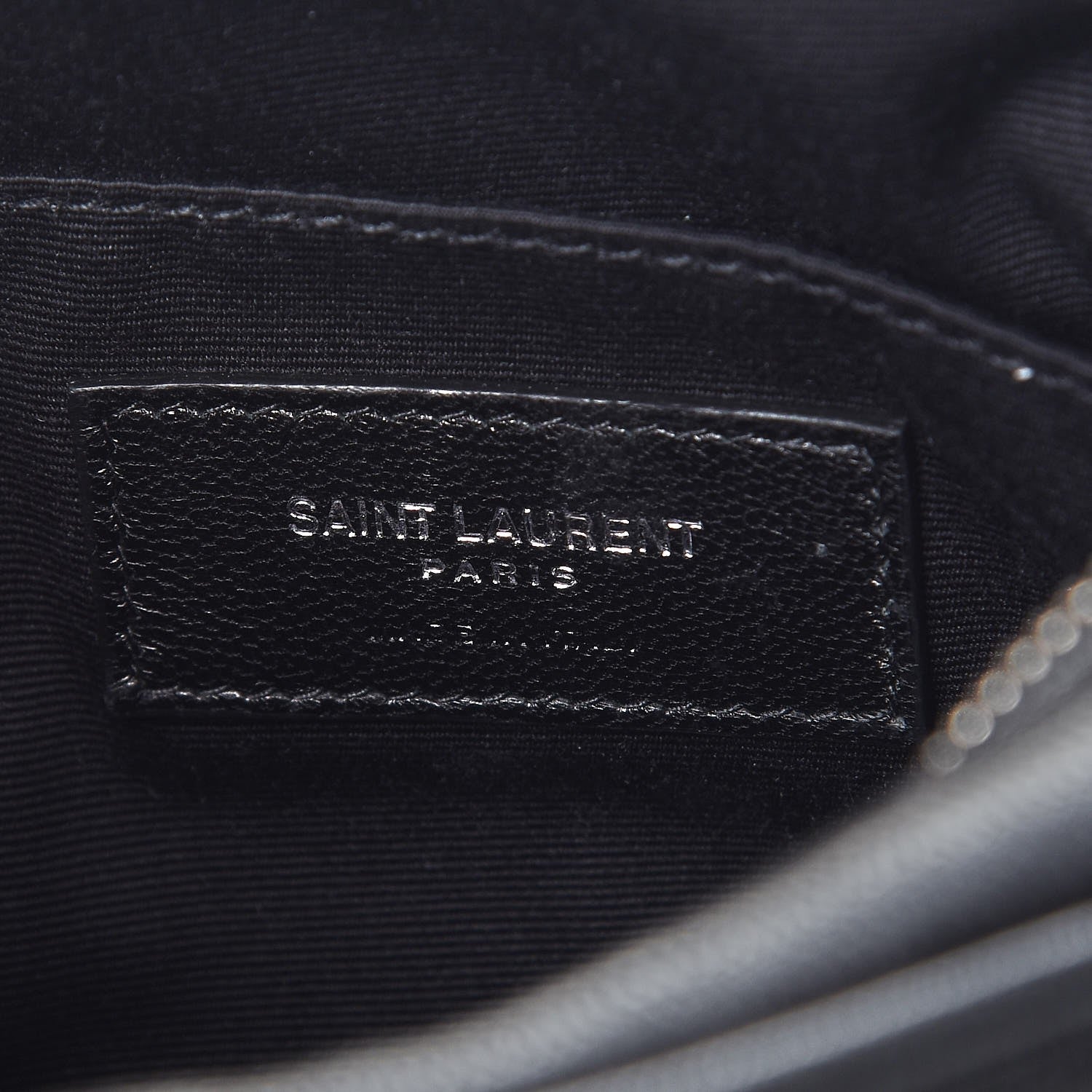 Saint Laurent Lambskin Monogram Lou Belt Bag Black 8 of 9