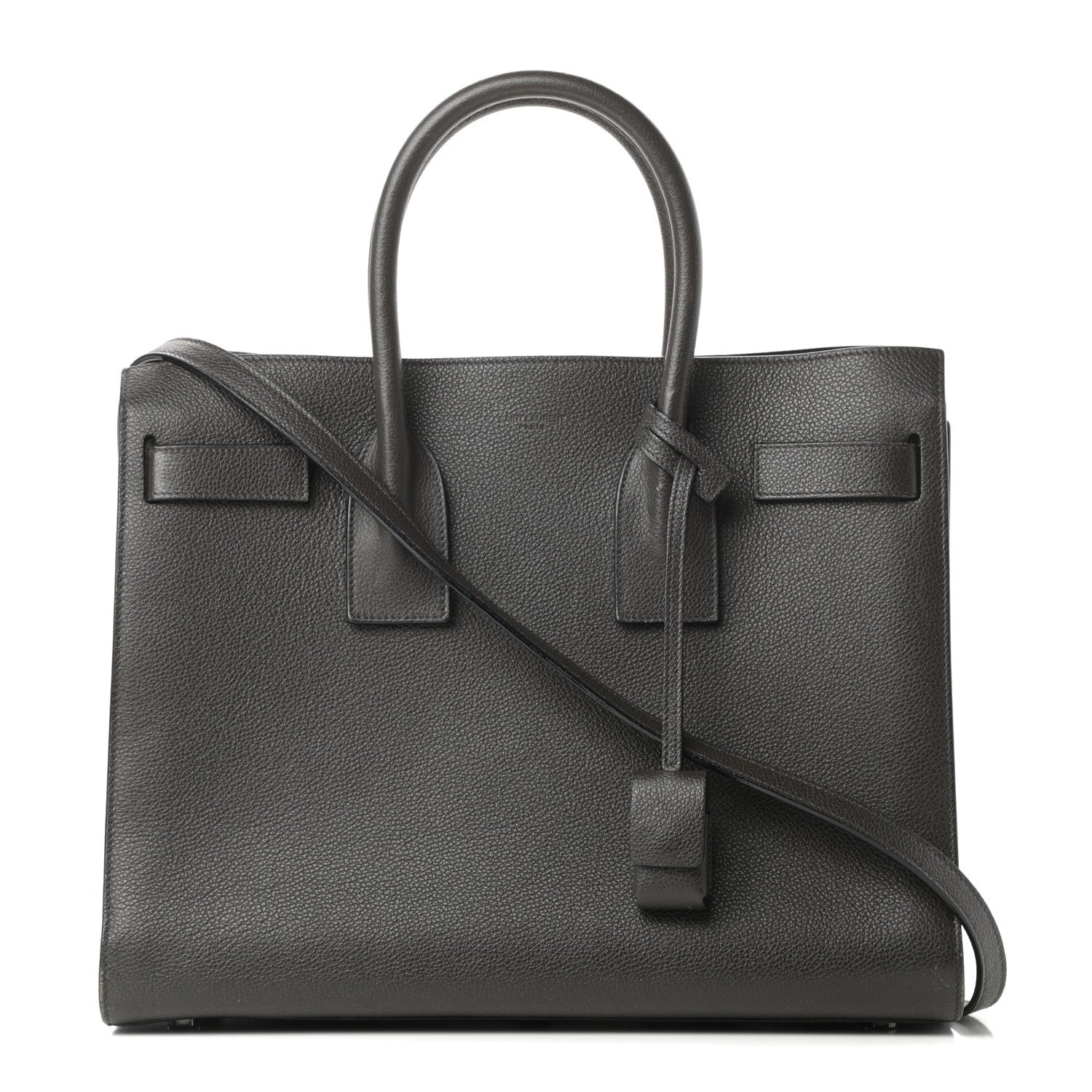 Saint Laurent Grained Calfskin Small Sac De Jour Coal 1 of 13