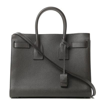Saint Laurent Grained Calfskin Small Sac De Jour Coal 1 of 13