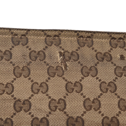 Gucci Monogram Web Medium Double Pocket Messenger Bag Dark Brown 15 of 16