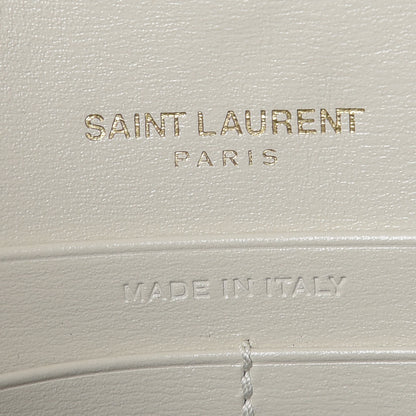Saint Laurent Smooth Calfskin Monogram Sulpice Chain Wallet White 6 of 7