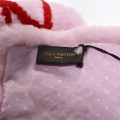 Louis Vuitton Rabbit Fur Bi Stamp Echarpe Rose Poudre 5 of 5