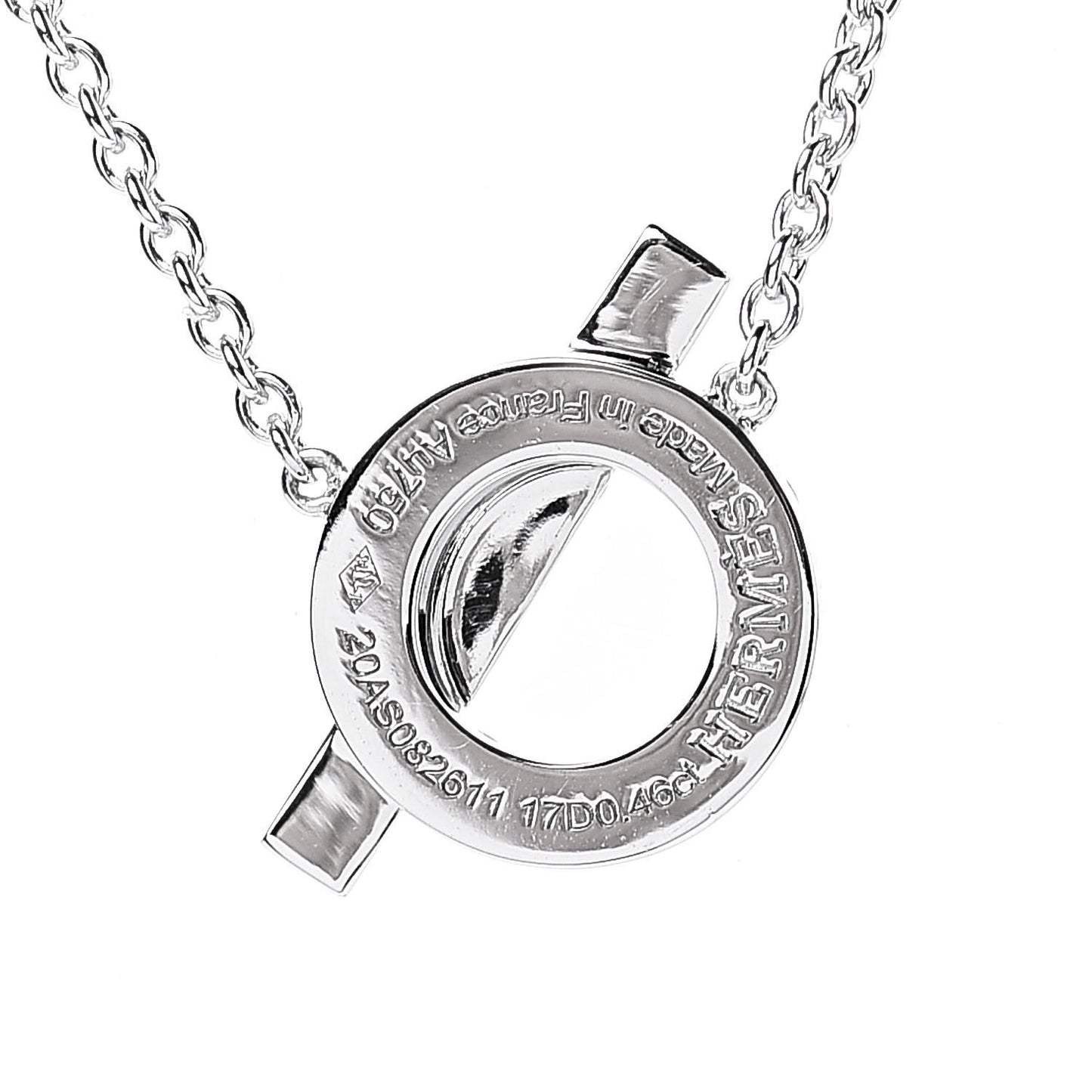 18K White Gold Diamond Finesse Pendant Necklace