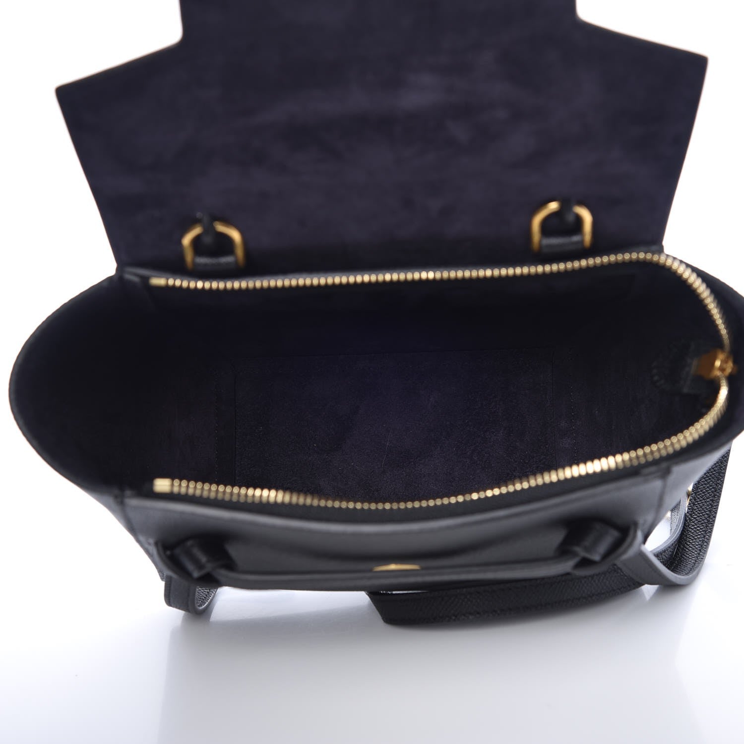 Celine Grained Calfskin Nano Belt Bag Black 5 of 6