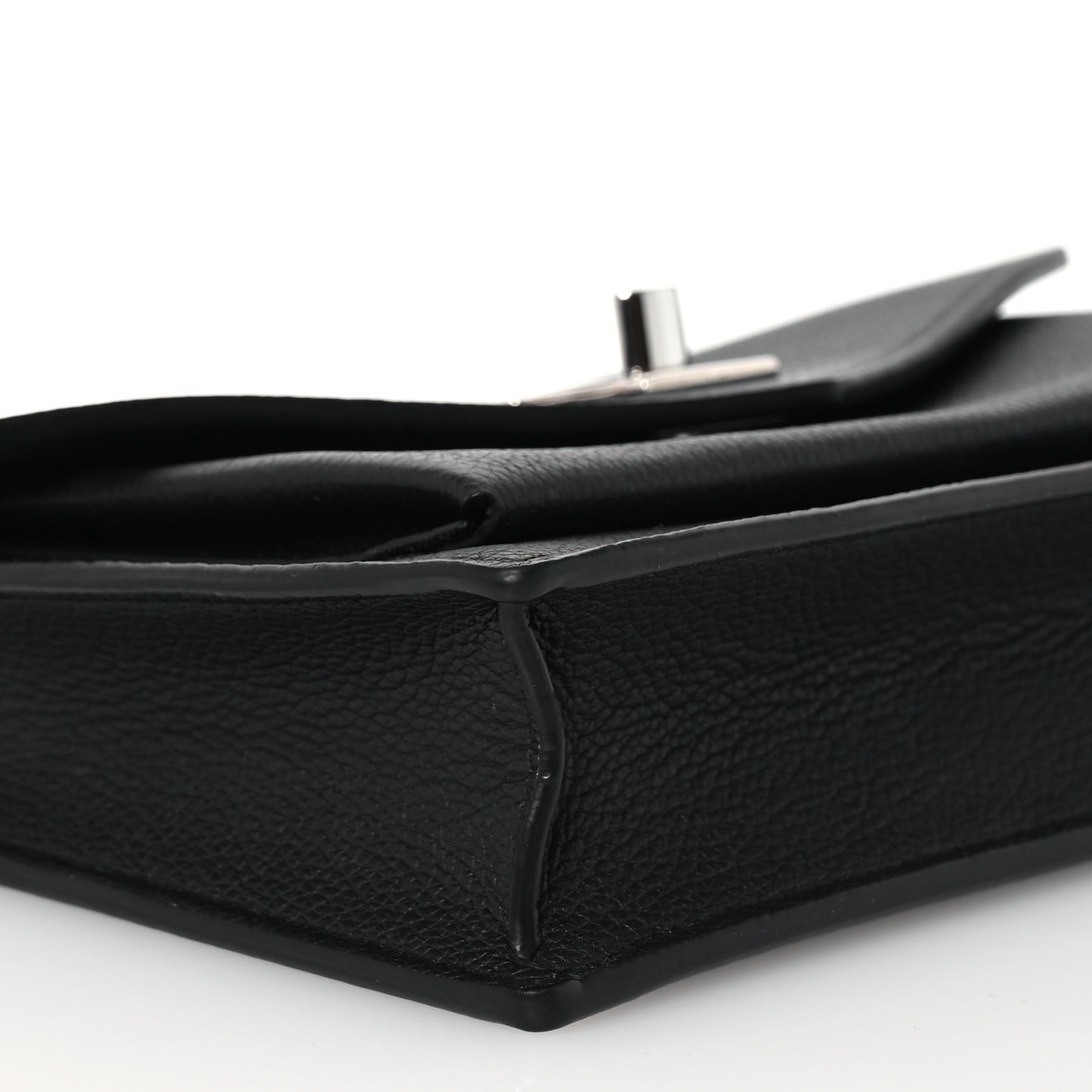Calfskin My Lockme Chain Pochette Black