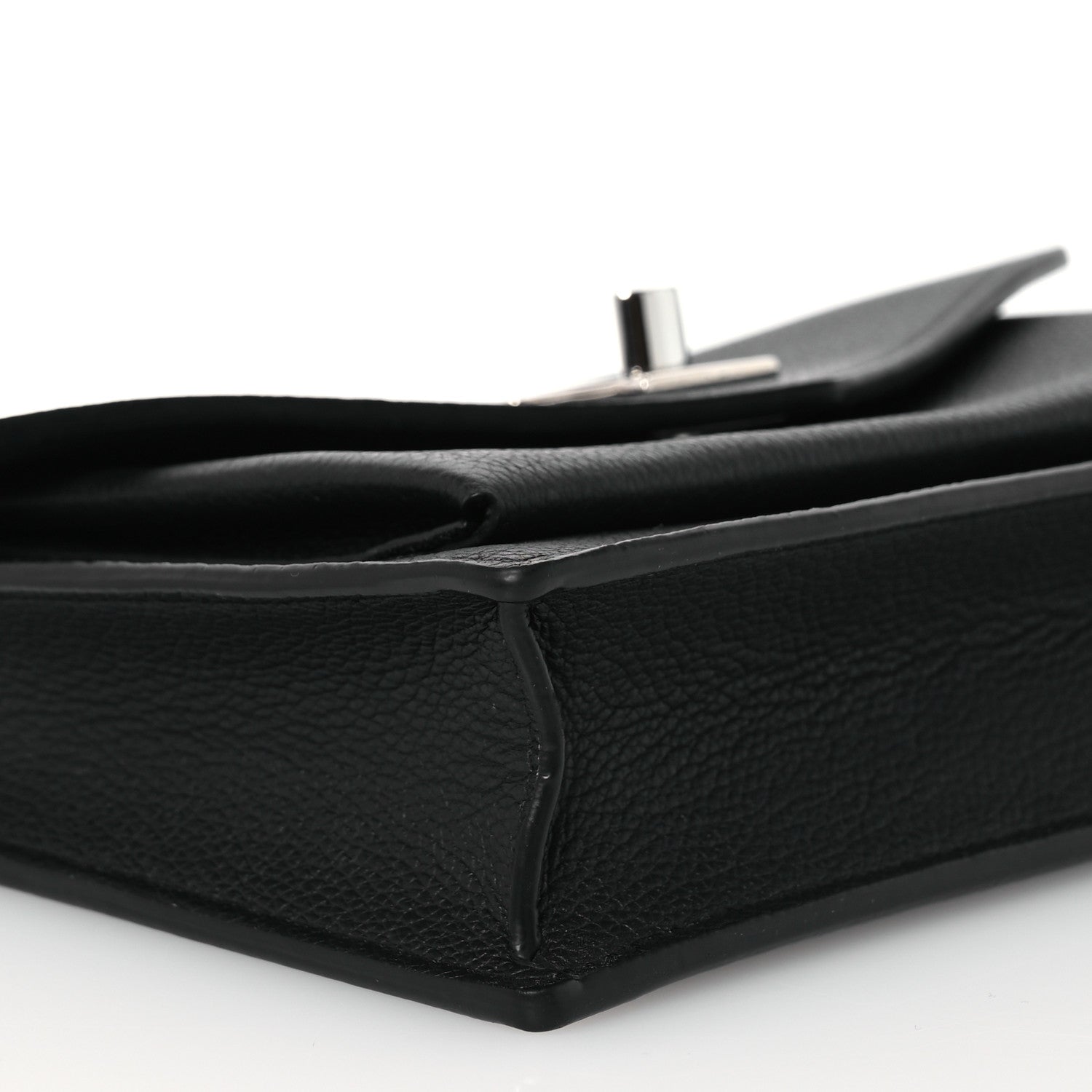 Louis Vuitton Calfskin My Lockme Chain Pochette Black 10 of 14